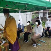 高知市にてMさん邸の地鎮祭を行いました